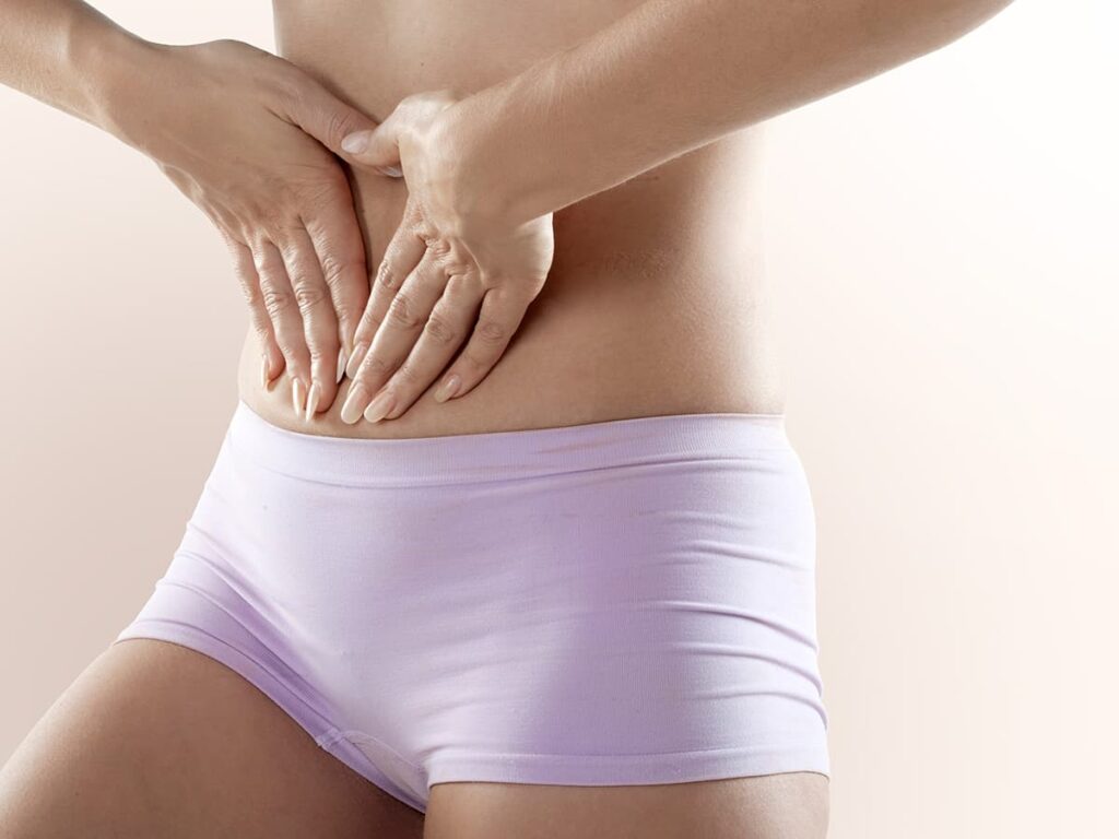 Massage circulaire au ventre