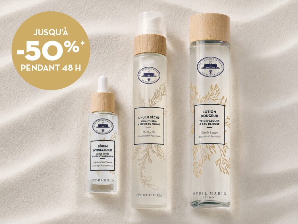 Jusqu'à -50% pendant 48 h cosmétiques Thermes Marins